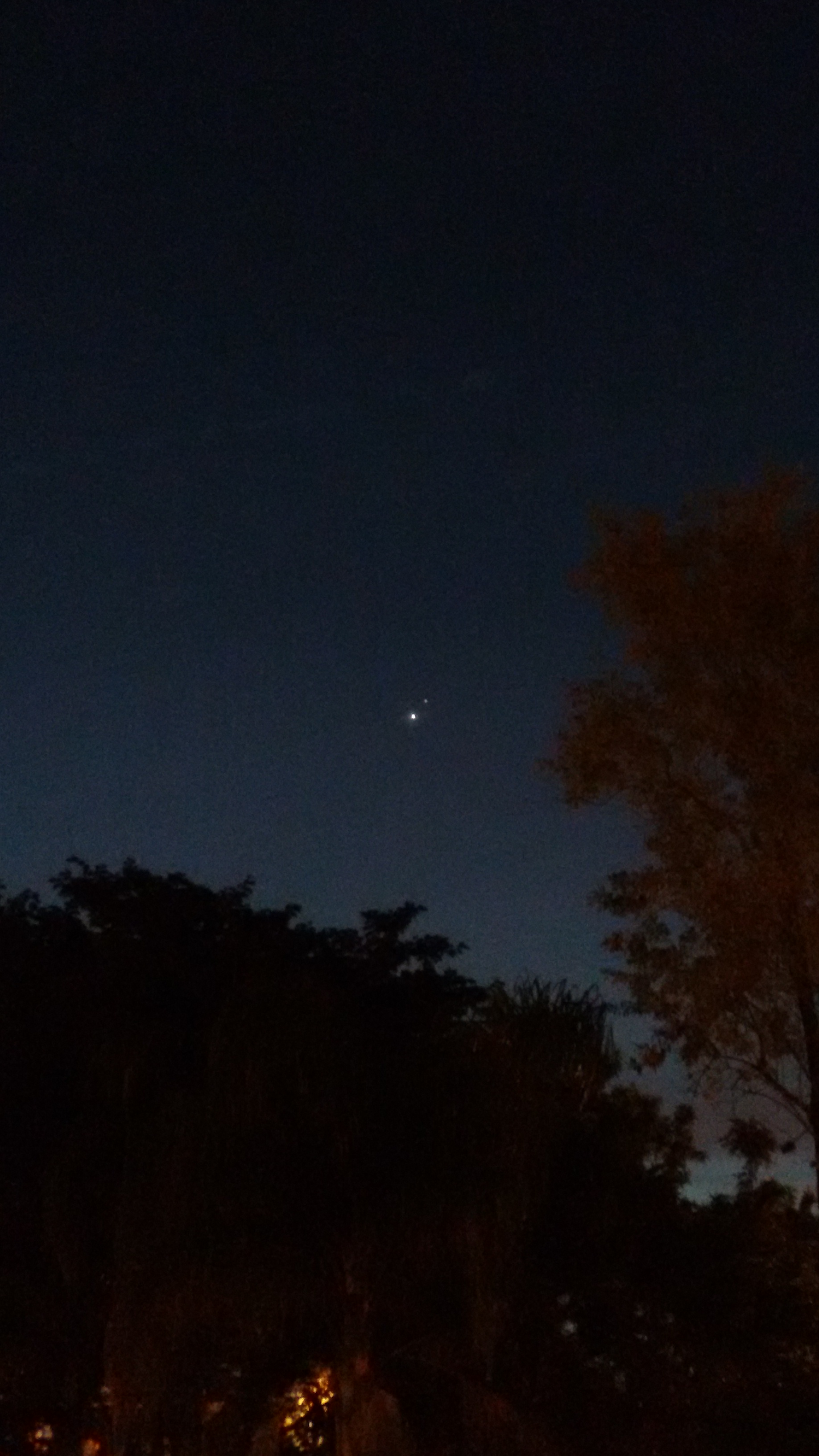Vênus e Júpiter na noite de 29/06/2015