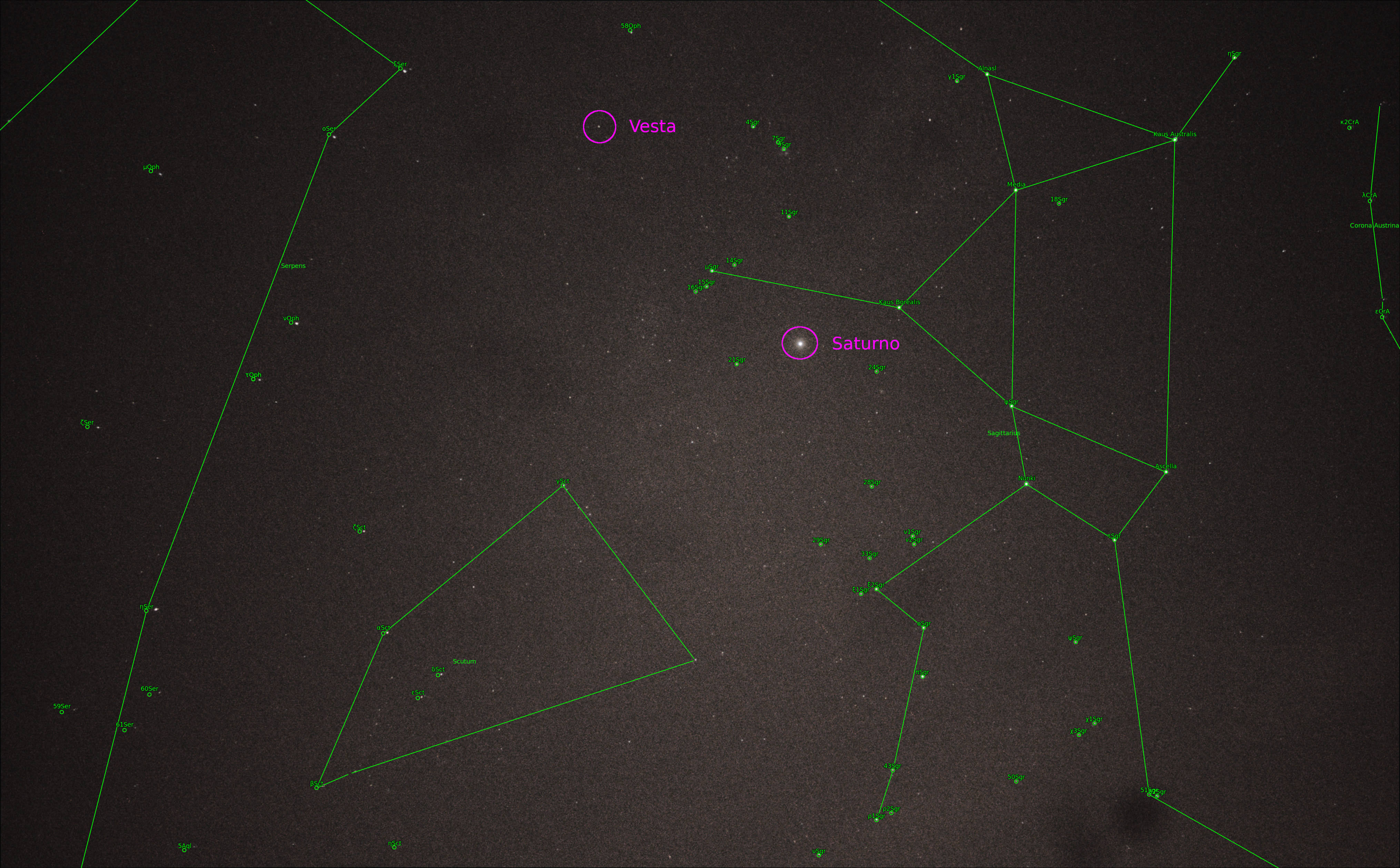 Registro de Vesta anotado em 19/06/2018